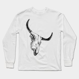 Longhorn Skull Long Sleeve T-Shirt